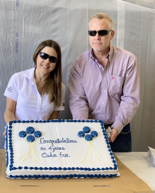 Houston Site Celebrates 4 Years OSHA Free!
