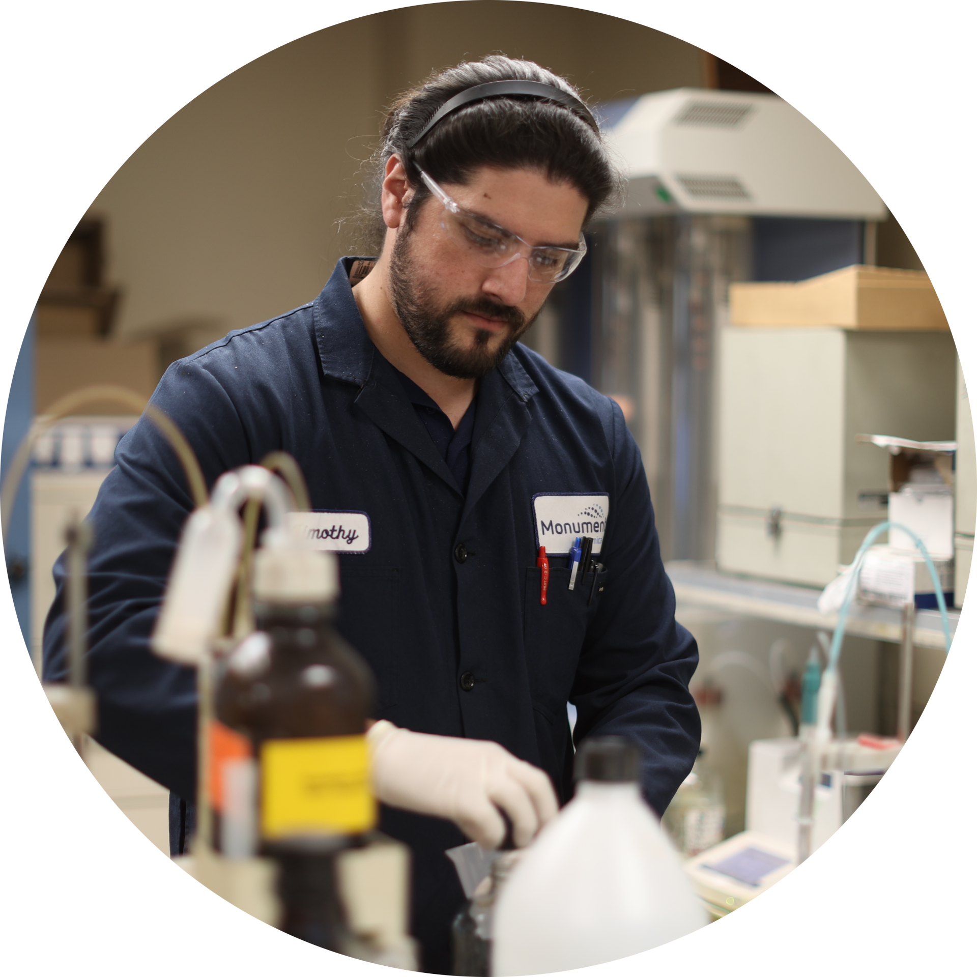 Monument Chemical lab worker