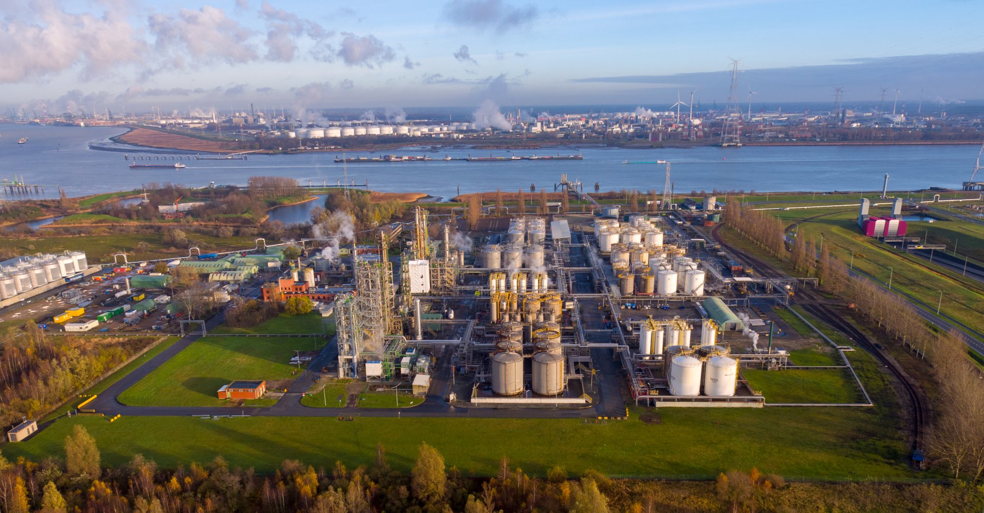 Antwerp location aerial view